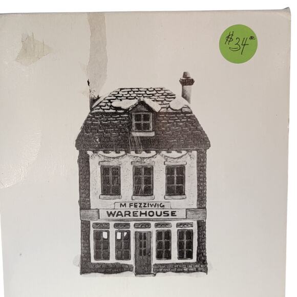 Vintage Christmas Village M. Fezziwig’s Warehouse – Dickens Collectible - Picture 4 of 10